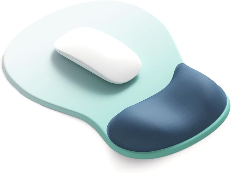DemonChest ErgoComfort Gel Wrist Rest Mouse Pad-Ergonomic Office Mousepad with Wrist Support-Non-Slip, Design Desk Accessories Mat for Home&Game Decor (06Ocean Gradient) - Image 1
